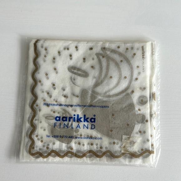 Aarikka Finland Vintage Christmas Cocktail Napkins 20 in the Package - Picture 2 of 4
